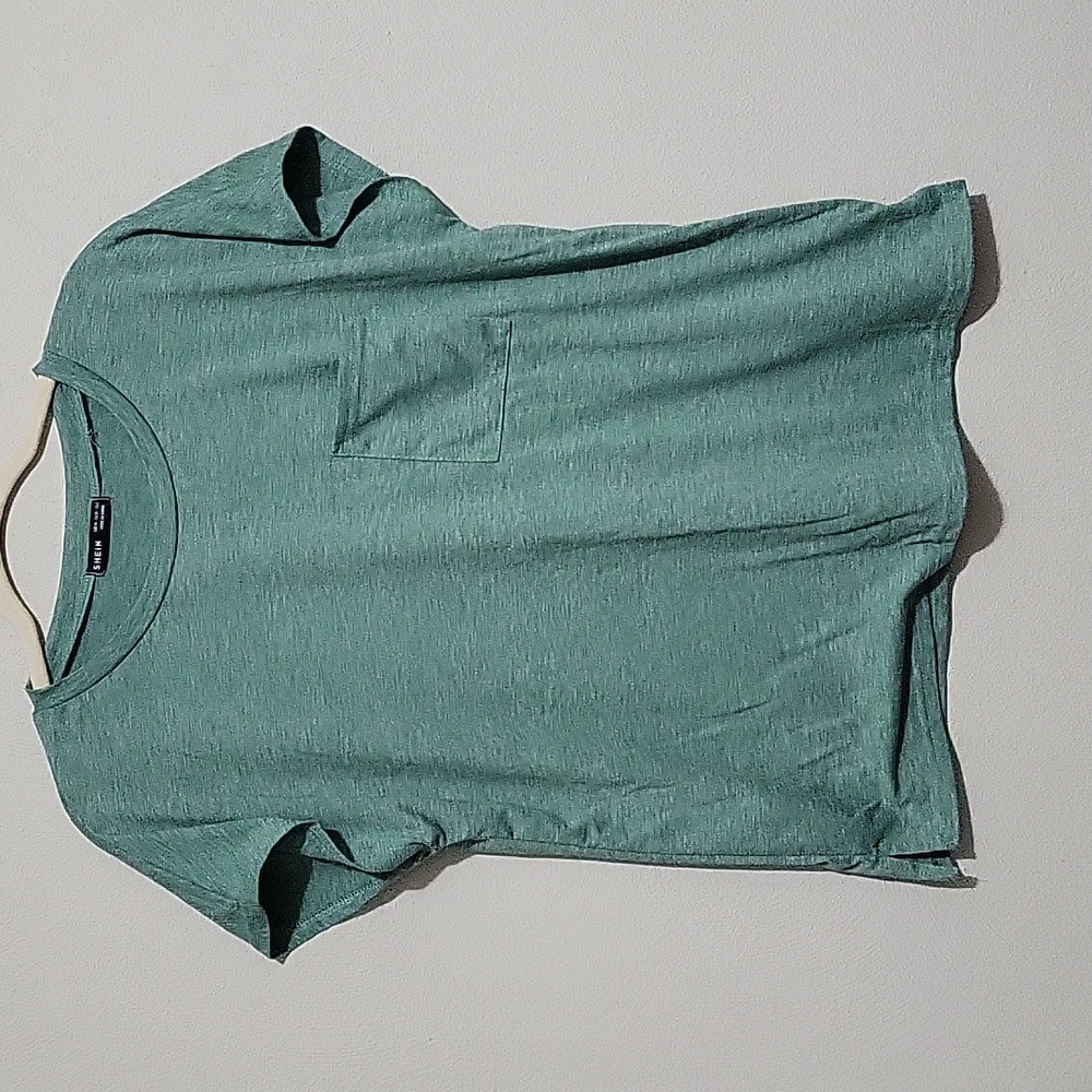Green Shein shirt size M